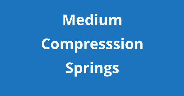 Medium Compression Springs